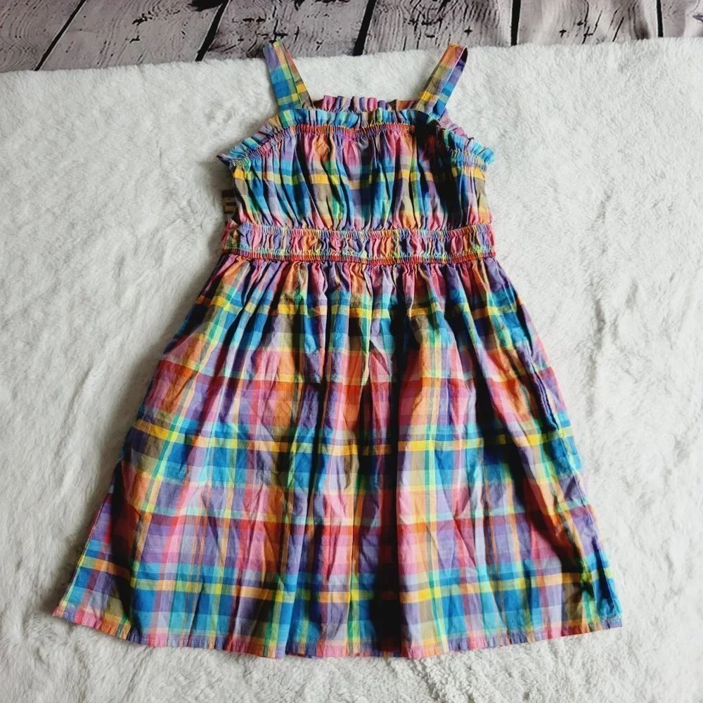 Cat & Jack Girls' Woven Short Dress (medium) 3KIDV-AP - Picture 3 of 4